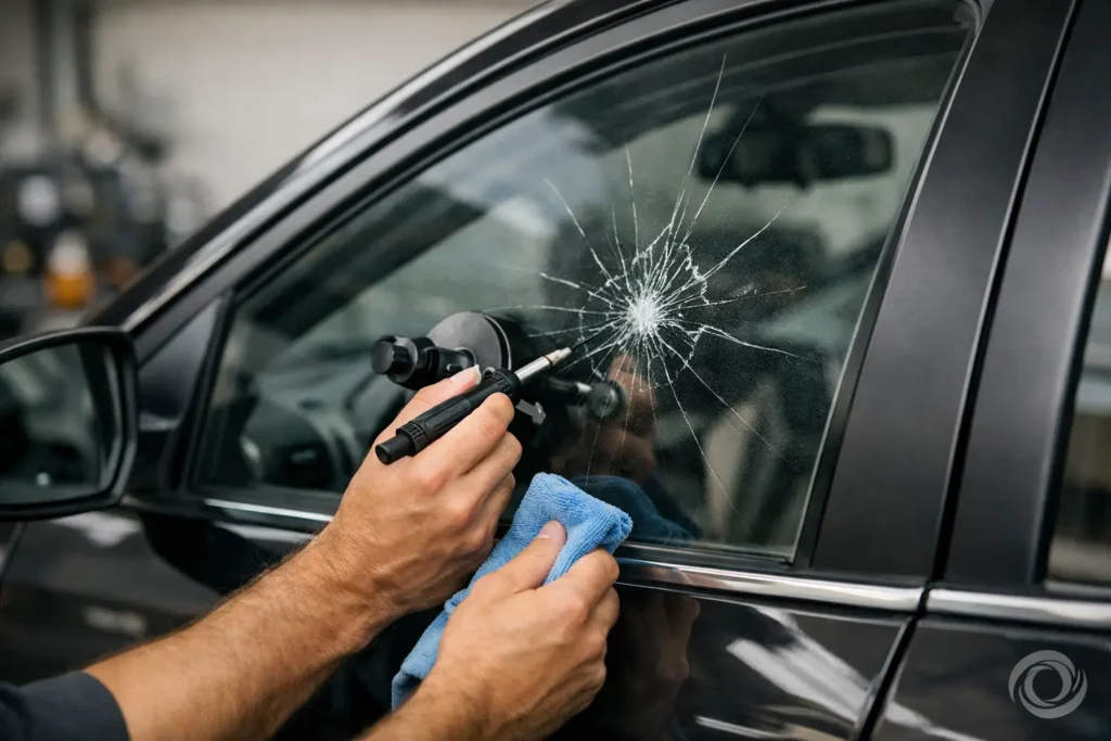 How to Fix Cracked Side Car Window