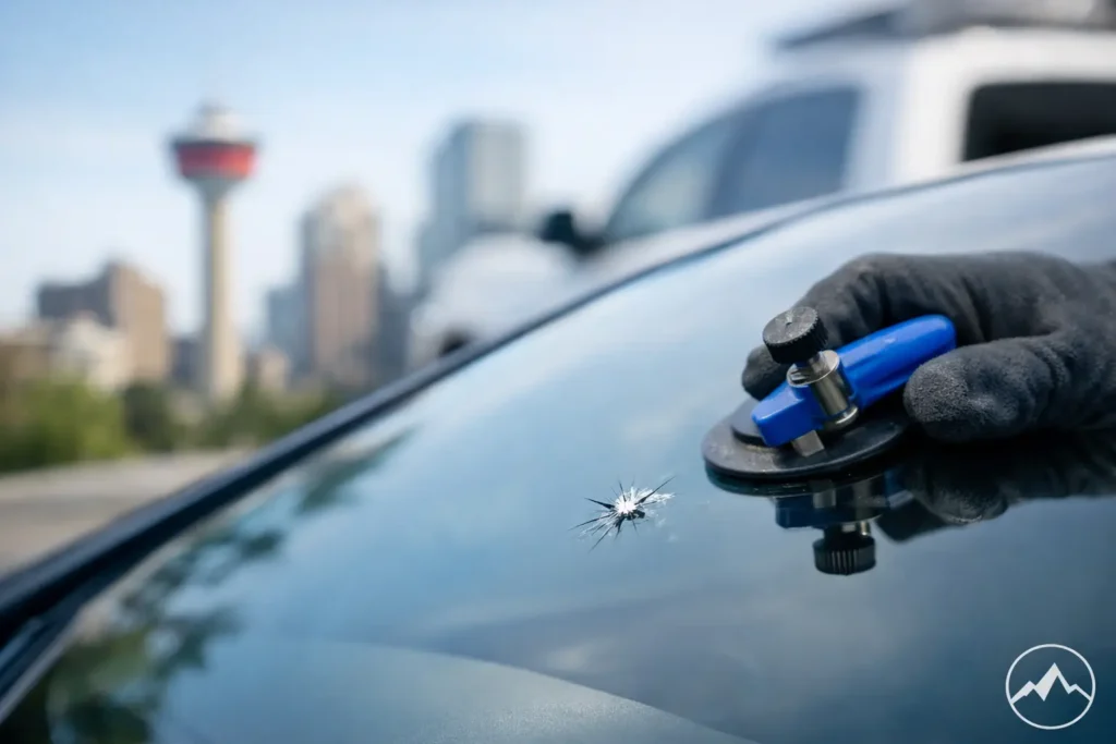 When Should Windshield Chip Be Repaired in Calgary?