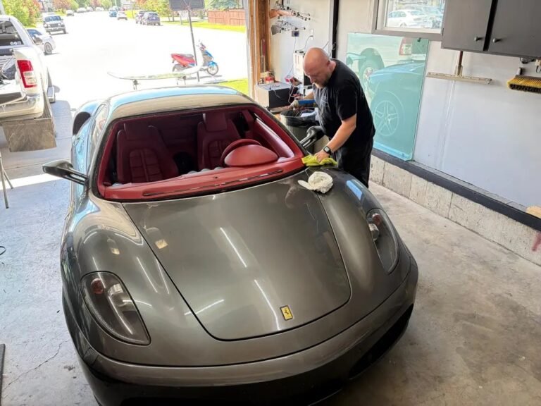 Repair, Replace, Tint ferrari f430 in progress