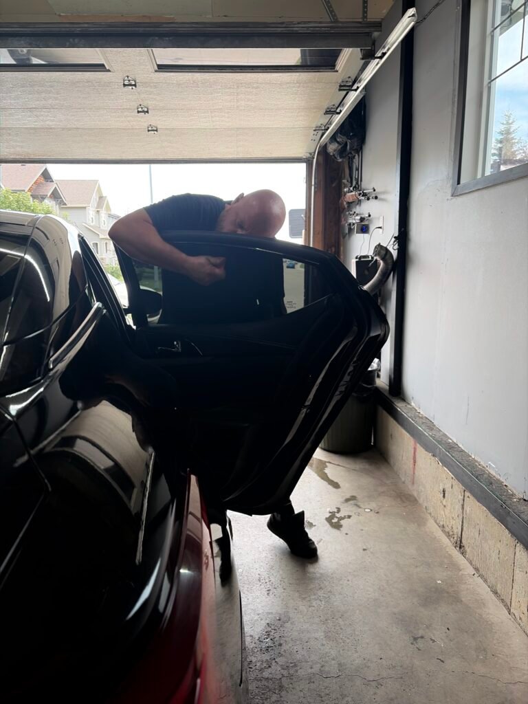 Repair, Replace, Tint tint in progress